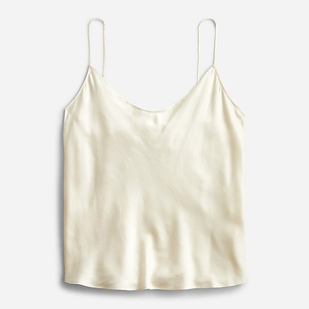 J.Crew Washable silk charmeuse camisole top Size XS